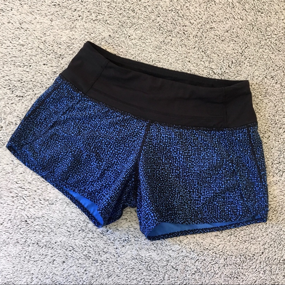Lululemon Blue Speed Short 4”